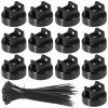 12/30Pcs Magnetic Cable Zip Tie Mounts Magnets Magnetic Cable Holder For Cable Management Wire Management Bases Wire Cable Clips(12pcs) view 1
