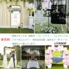 LumaGrove Metal WeddingArch Backdrop Stand Gold White, BalloonArch Strong Sturdy SquareArch Frame, with Stable Base(Gold,W100 x H220 cm) view 2