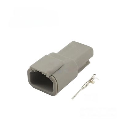 3Pin DTM06-3S DTM04-3P Automobile Connector Water Proof Connector Male and Female Terminal Heavy clamp Wire Harness Plug(DTM04-3P)