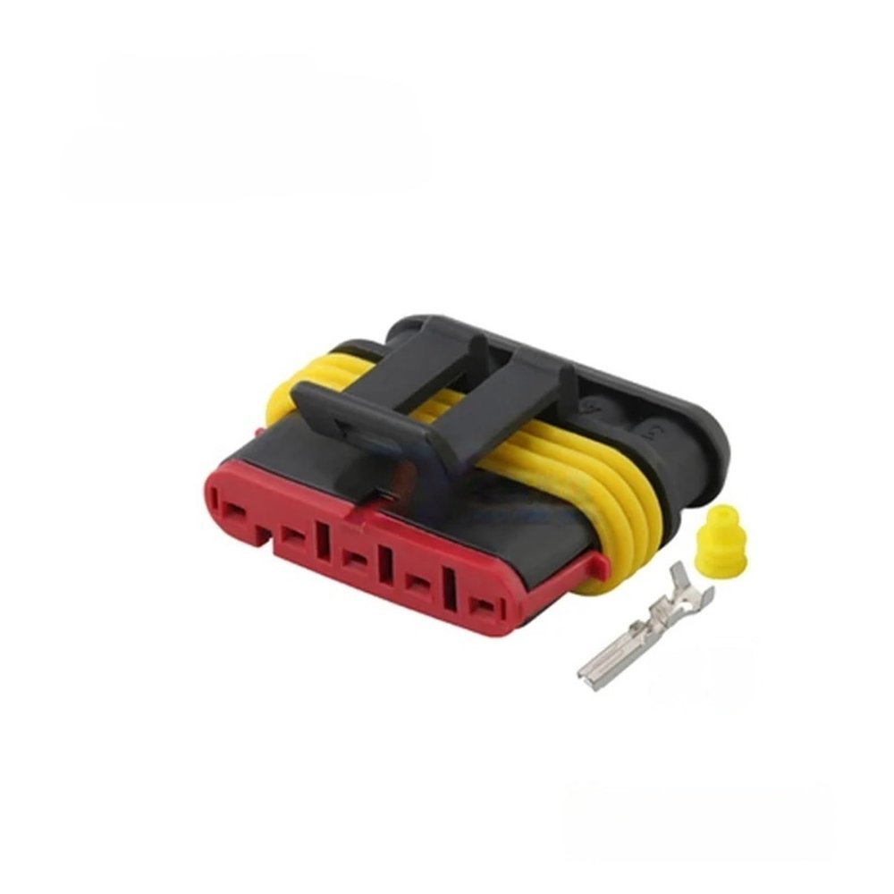 5pin 282107-1 282089-1 AMP DJ7051-1.5-11/21 Automotive Water Proof Connector HID Hernia Lamp Plug(5P-21-282089-1)