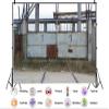 10X7ft Fabric Industrial Urban Decay Photography Backdrop, Rustic Concrete Wall with Metal Structure, Large Format Background for Photo Studio view 2