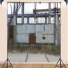 10X7ft Fabric Industrial Urban Decay Photography Backdrop, Rustic Concrete Wall with Metal Structure, Large Format Background for Photo Studio view 3