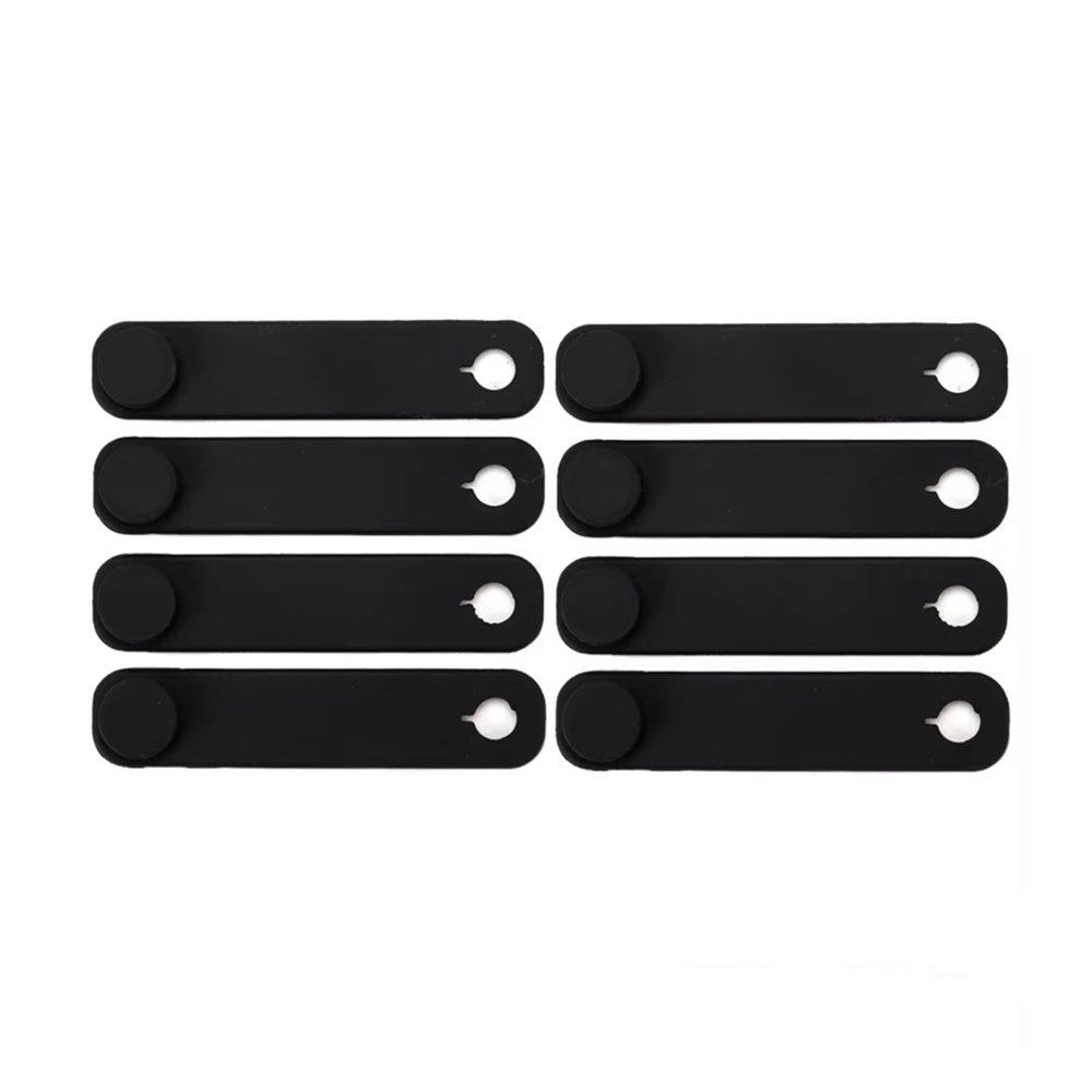 Cable Ties Rubber, Fit for MT07 MT09 MT03 MT10 MT125 Motorcycle Cable Organiser Wire Wire Fixing Straps (Black 8pieces)