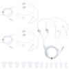 3Set Air Conduit Earphone Headset, Wire Headphone with Air Spiral Conduit, 35mm. Standard Plug for Phone, Headphones with Magal Material, Includes 6 Ear view 1