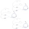 3Set Air Conduit Earphone Headset, Wire Headphone with Air Spiral Conduit, 35mm. Standard Plug for Phone, Headphones with Magal Material, Includes 6 Ear view 2