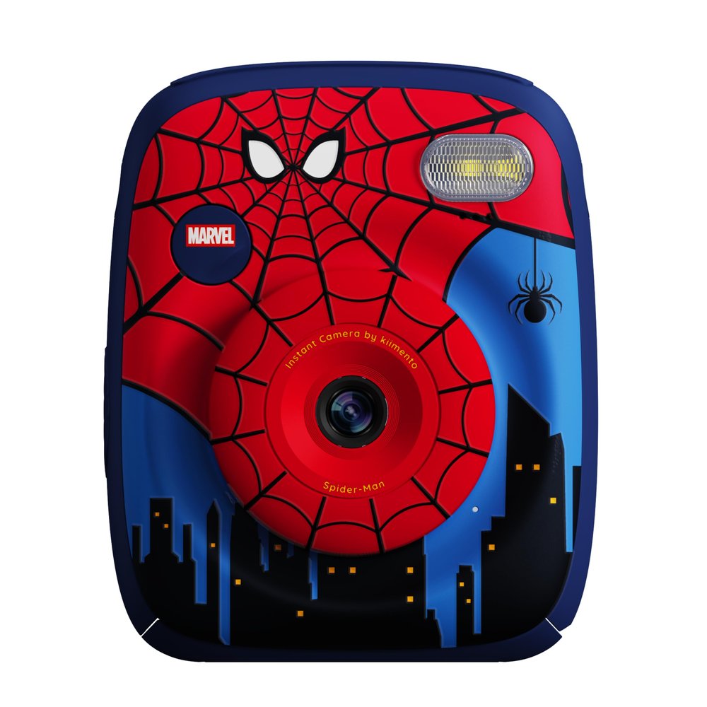kiimento Marvel Licensed Instant Print Digital Camera, Best Travel Buddy Spider-Man P2, 48MP Photo 1080p Video, 5-Sec Prints in 4 Colors, Selfie & Creator Mode, 32GB Memory Card (Model P2)