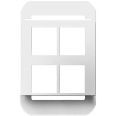 AC4PFW1 Adorne 4-Port Frame, White