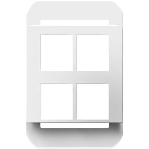 AC4PFW1 Adorne 4-Port Frame, White