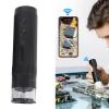 Asixxsix Digital Microscope, 1080P HD 8 LED Lights 50X to 1000X Magnification Wireless USB Digital Handheld Microscope with Adjustable Stand, for Phone Tablet view 2