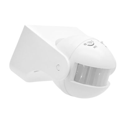 Atyhao 180 Degree PIR Motion Sensor Switch, Infrared Motion Detector with Adjustable Time Delay 5s-10min & Light Sensitivity for Indoor Outdoor Lighting (White)