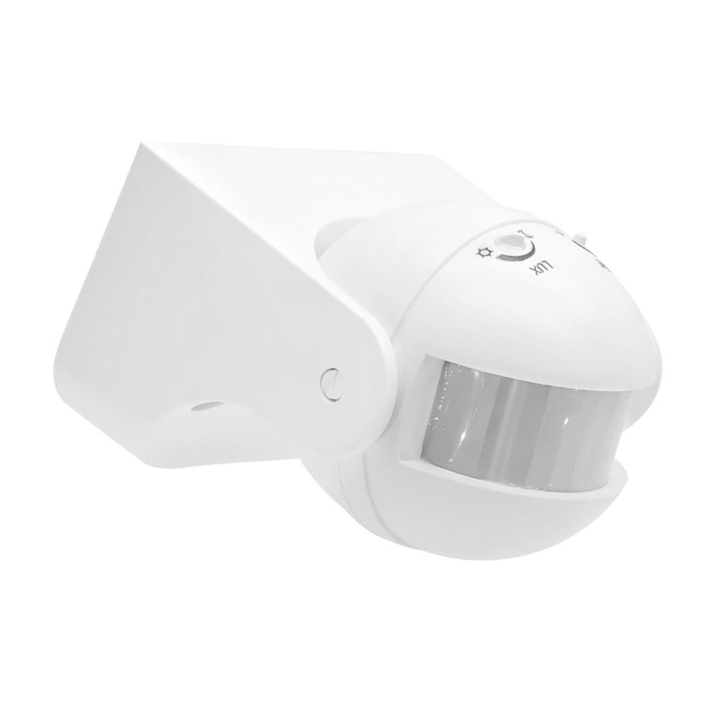 Atyhao 180 Degree PIR Motion Sensor Switch, Infrared Motion Detector with Adjustable Time Delay 5s-10min & Light Sensitivity for Indoor Outdoor Lighting (White)
