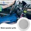 Car Speaker Mesh Cover - Round Protective Grill, Dust Resistant Audio Guard, Durable Metal Shield | Decorative Sound System Accessory for Automobiles Travel Commuting Business Trips Music Lovers view 2