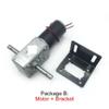 5840-31zy DC 12Volt Gear Electronic Starter Double Shaft Long 33MM Reverse Gearbox All Metal 12-470RPM Package K 12V 16rpm view 2