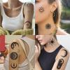 10 Sheets Sun & Moon Temporary Tattoos Birthday Themed Party Supplies Decoration Favors Lunar & Solar Sticker Teenagers, men, women Activity Class Prizes view 4