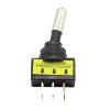 BHUPWZE 10 Pcs 12V 20A Car Auto Red Blue Yellow/Color Toggle Rocker Switch 3 Pin SPST ON/Off for Vehicles Switches(Green) view 2
