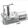 DC Worm Electronic Starter Geared Reducer JGY-370-M8 6-24V 6-150RPM Self-Lock Turbine M8 33mm Package K 12V 23rpm view 2