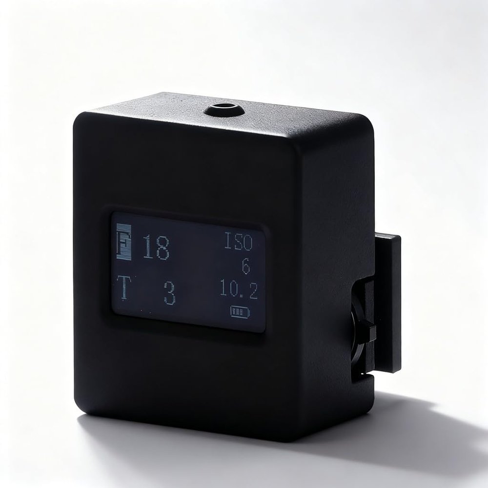 Iso Speed Light Meter, Photography Photometer with Hot Shoe Mount, USB Cable Included - Accurate Reflection Measurement, Dual Priority Modes, Portable for Photographers