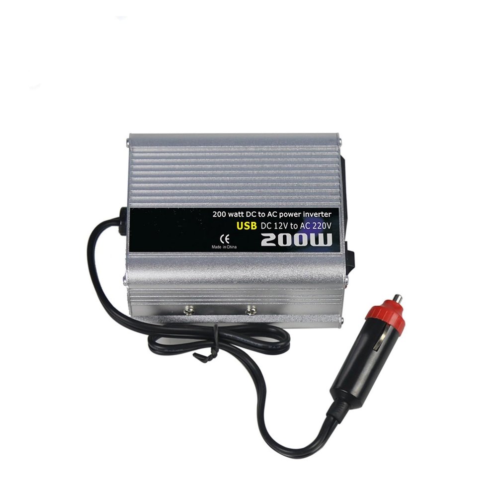 200W Portable car Inverter 12V24VDC Conversion AC220V Charging Power Supply(24V 200WUSB)