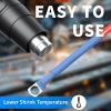 4:1 Ratio Heat Shrink Tubing, 10ft Heat Shrink Tube for Wires, Waterproof Dual Wall Industrial Heat-Shrink Tubing with Adhesive (Blue, 12mm(1/2")) view 3