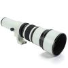 500mm F6.3 Telephoto Lens 4 Elements in 4 Groups with T2 RF Adapter - Enhanced Optics for Clear Astrophotography and R Mount Mirrorless Cameras (White) view 1