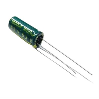 100PCS/SET 6.3V 1800UF Aluminum Electrolytic Capacitors 1800UF/6.3V 8X16MM