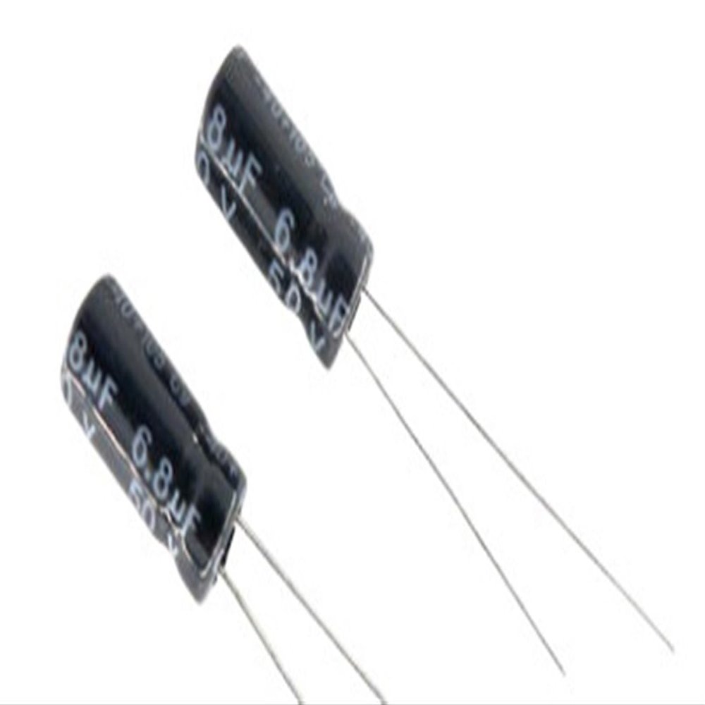 1000PCS 50V 6.8UF 6.8UF 50V Electrolytic Capacitors Size: 4 * 7