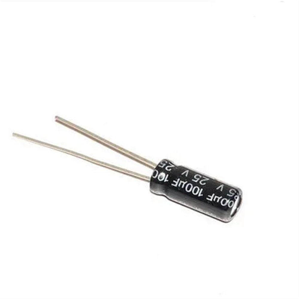 100PCS 25V100uF Aluminum Electrolytic Capacitor 100uf 25v 6x7mm