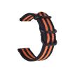 22mm 20mm Woven Nylon Strap For Watch 6 4 5 44mm Gear S3 Classic Active 2 Band 24mm 18mm Fabric(Black Orange,24mm) view 1