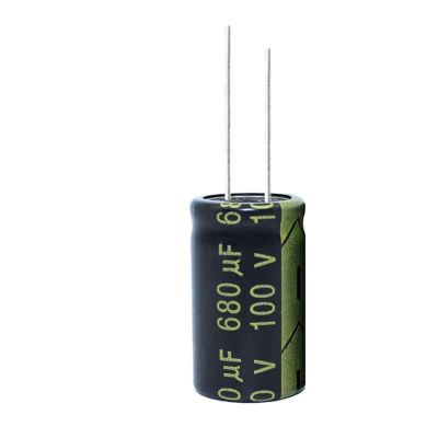 5Pcs 100V680UF 18X30 Aluminum Electrolytic Capacitor High Frequency Low