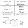 5Pcs 100V680UF 18X30 Aluminum Electrolytic Capacitor High Frequency Low view 3