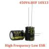 10Pcs 450V6.8UF 10X13 Aluminum Electrolytic Capacitor High Frequency Low view 2