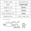 10Pcs 450V6.8UF 10X13 Aluminum Electrolytic Capacitor High Frequency Low view 3