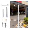 Detachable Solar Panels/Camera Mounting Bracket Pole, Assembled Security Camera Stand Easy Install, Surveillance Cameras Holder Column 7 10 16 20ft(B,H-2m/6.6') view 1
