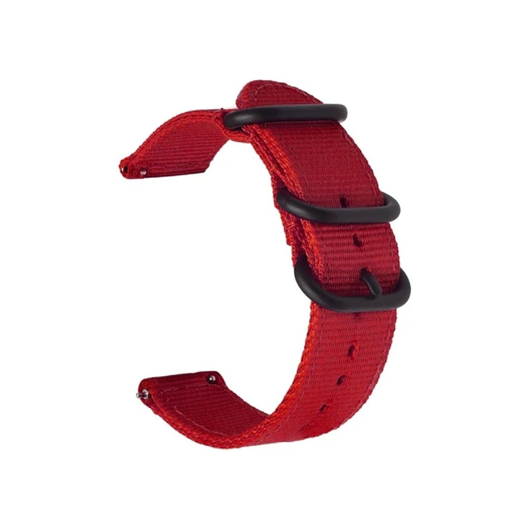 22mm 20mm Woven Nylon Strap For Watch 6 4 5 44mm Gear S3 Classic Active 2 Band 24mm 18mm Fabric(R,18mm)