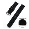 22mm 20mm Woven Nylon Strap For Watch 6 4 5 44mm Gear S3 Classic Active 2 Band 24mm 18mm Fabric(Green-S,22mm) view 3