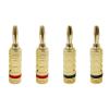 8/40/200pcs 4mm Banana Musical Cable Wire Audio Speaker Adapter Plated Speaker Cable Wire Pin Connectors Gold-Plated(8Pcs (4Pairs)) view 1