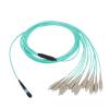 1PCS 10G Multimode 12-Core MPO to 12SC OM3 Fiber Extension Cable 1M/3M/5M/10M/15M/20M Fiber Optic Patch Cord(1M) view 3