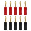 10PCS 4mm Speaker Banana Horn Speakers Banana Connector(5 Red 5 Black) view 2