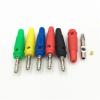 100Pcs 5 Color 4MM Nickel Plated Banana for Probes Binding Post Connector(Black) view 2