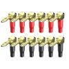 10/20/50/100pcs L Shape 4mm Banana Connector Right Angle 90 Degree Banana Male Plugs Audio Speaker Wire Cable Connectors(1PCS) view 1