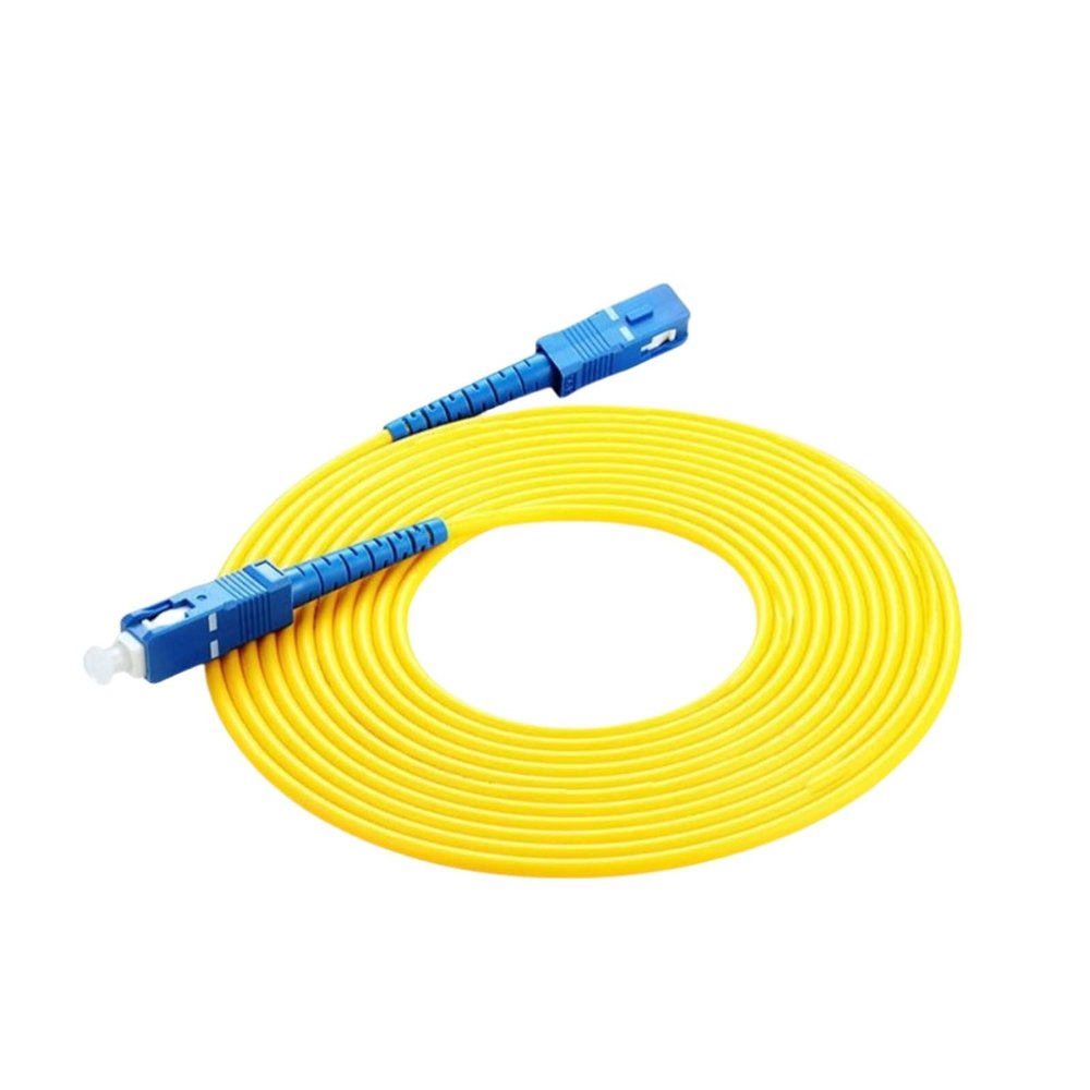 1M/2M/3M SC UPC-SC UPC Fiber Optic Cable Simplex 9/125 Single Mode SM Fiber Optic Cable Patch Cord Fiber Extension Jumper(1m)