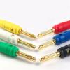 10/50/100Pcs 4MM Banana Audio Speaker Connectors Amplifier Binding Post Jack Gold Plated(10 Green) view 4
