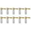 10PCS 4mm Gold-Plated Right Angle 90 Degree Banana Video Speaker Adapter Audio Banana Connectors(10 Red) view 1
