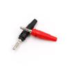 10pcs 4mm Banana High Current Insulated Shrouded Stackable Connector Screw Connection Banana Connectors(Black) view 4