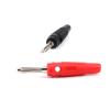 10Pcs 4mm Gold Plated Banana Pure Copper Solderless Side Stackable Banana Connector Red and Black(5PCS Red 5PCS Black) view 3