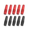 10PCS 4mm Banana Female Insulated Jack Solder Connector Welded Type 24A for 2.5-4mm Wire(Red Black 10PCS) view 2