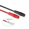 10PCS 4mm Banana Female Insulated Jack Solder Connector Welded Type 24A for 2.5-4mm Wire(Red Black 10PCS) view 4