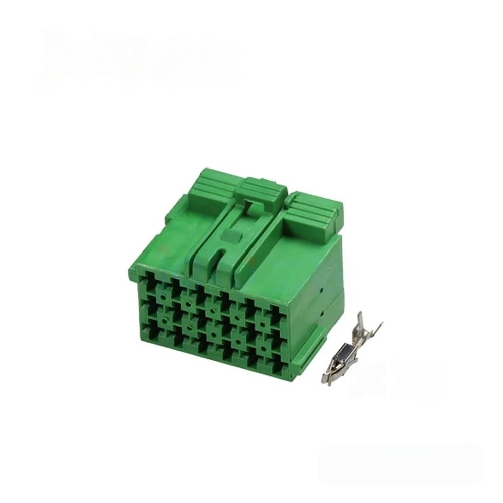 1set 18-Pin Automotive Power Amplifier Connector, Male and Female Butt Harness Plug 1-967624-3 1-967629-3(18-21-1-967624-3)
