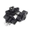 BHUPWZE MDC/S Terminal Socket DIN Jack Connector PS2 6Pin 6P with Fixed Hole Mouse Keyboard(3PCS) view 3