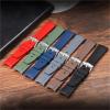 20mm Fluororubber Watch Strap for Rolex Submariner, Replacement Band with Stainless Steel Pin Buckle Butterfly Clasp(Green b2) view 3